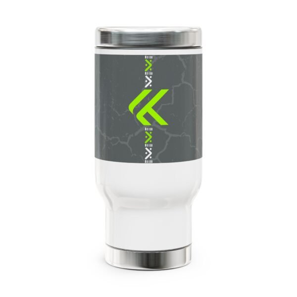 Kanto Modern Stainless Steel Travel Mug with Handle - 14oz, Perfect for On-the-Go Coffee Lovers