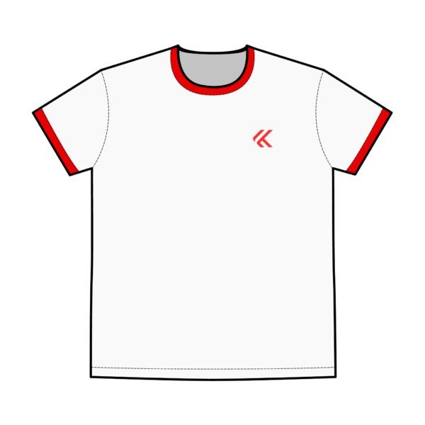 Kanto Men's Retro Ringer Tee - Casual Red Trim Design