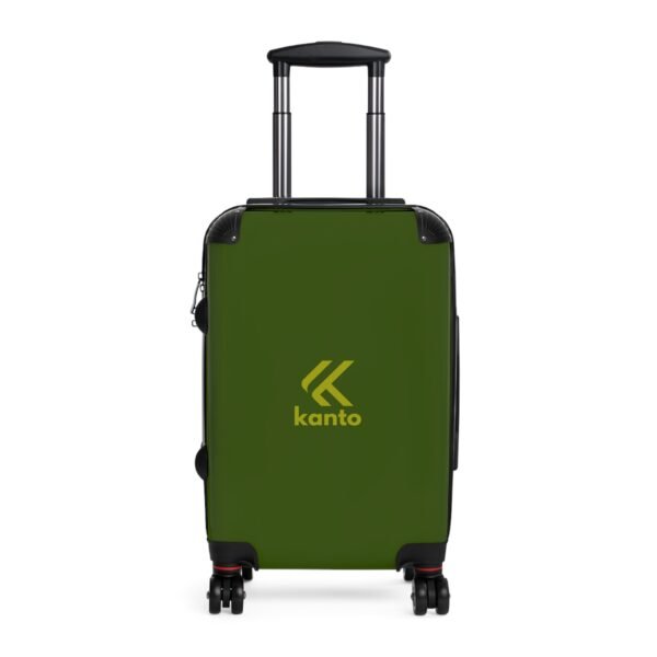 Kanto Durable Carry-On Suitcases for Travel - Lightweight & Stylish Red & Black Luggage