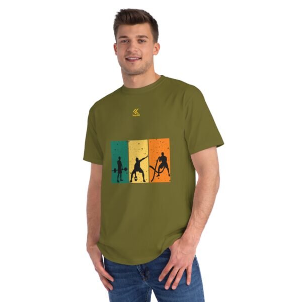 Kanto Organic Unisex Classic Sports T-Shirt - Athletic Silhouettes in Earthy Tones