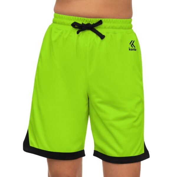 Kanto Men's Basketball Rib Shorts - Lightweight Athletic Shorts for Sports & Training