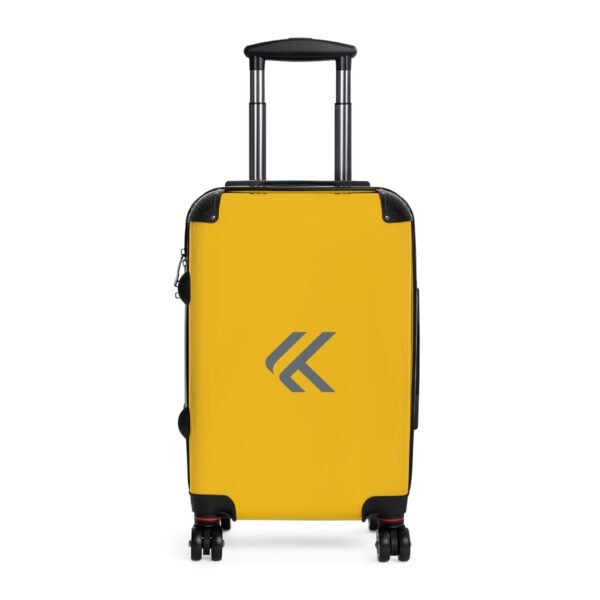 Stylish Yellow Hard-Shell Suitcase for Travelers